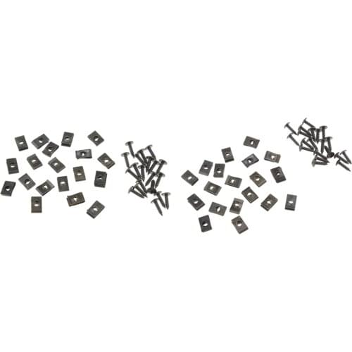 40x Motorcycle Scooter ATV Metal Fixing Rivet Holder Screws And Clips