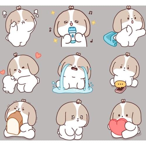 24 cute puppy stickers/exquisite stickers/decorative stickers/DIY craft photo album