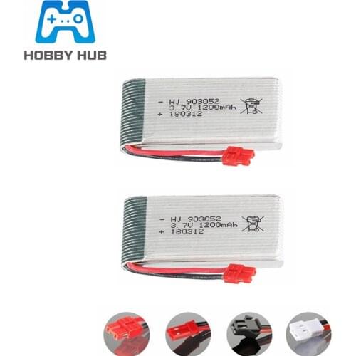 3.7V 1200mAh Lipo Battery For Syma X5 X5C X5SW X5SC X5S X5SC-1 M18 H5P X5HC X5HW X5UW X5UC RC Drone Parts 903052 3.7V battery