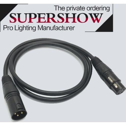 3Pin Dmx Cable Xlr Connector Dmx512 Signal Line For Dmx Controller Wireless Disco Light Laser Light Moving Head dmx512 Machine