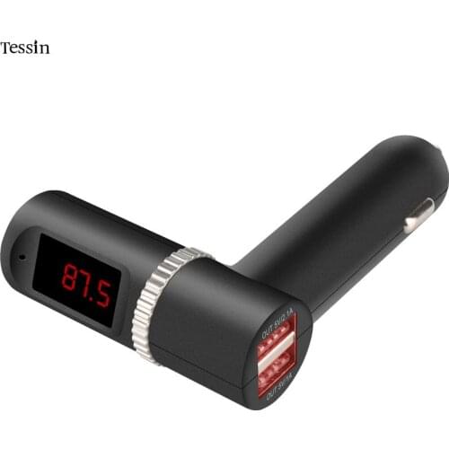 INGMAYA Car Bluetooth Charger 3.1A USB AUX LED Display Mp3 Player For iPhone 5 5S 6 6S 7 Plus iPad Samsung Lenovo Huawei Audio