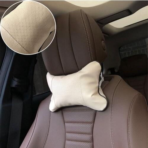 2pcs Car neck pillows universal headrest case for Chevrolet Cruze Captiva Matiz TRAX Aveo Sonic Lova Sail EQUINOX
