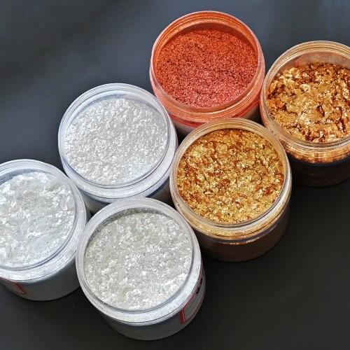 20g/Pack Pearlescent Nail Art Glitter Powder Fragment Ultra Tin Flakes Gold/Silver/Red Nail Irregular Fish-Scale Sequins TT-07