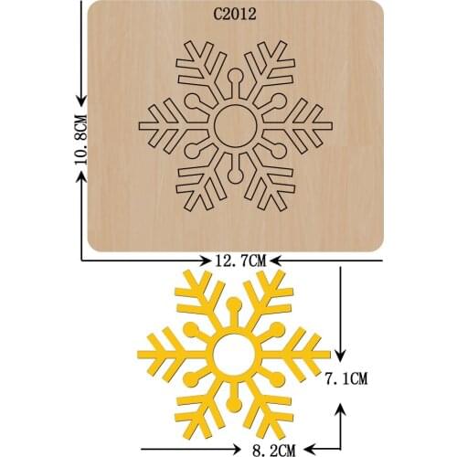 New Christmas snowflake Wooden die Scrapbooking C2012 Cutting Dies