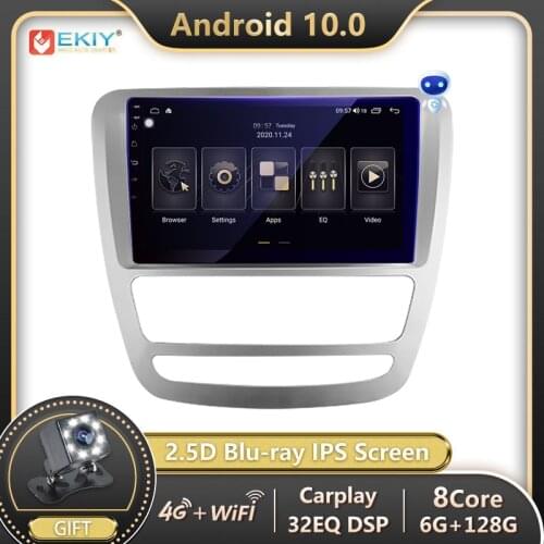 EKIY 6+128G Android Autoradio For JAC T6 1 2015-2021 Car Radio Multimedia 1280*720 IPS Navigation GPS Stereo no 2din 2 din DVD