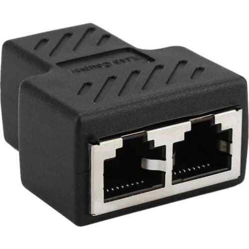 Ethernet Adapter Lan Cable Extender Splitter For Internet Connection Cat5 RJ45 Splitter Coupler Contact Modular Plug