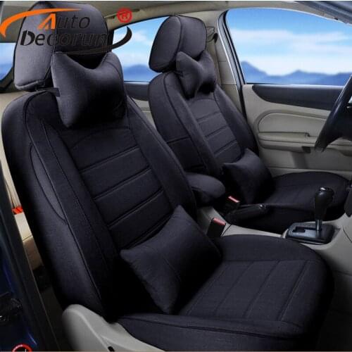 AutoDecorun seats cushion set for Subaru Tribeca 2008 seat covers car accessories linen fabric car seat supports protector 23PCS