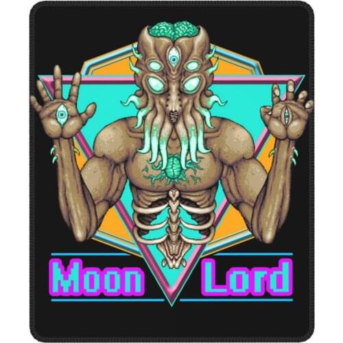 The Moon Lord Boss Funny Mouse Pad Terraria Eye of Cthulhu Pixel Game Antislip MousePad Rubber Computer Keyboard Desk Pad