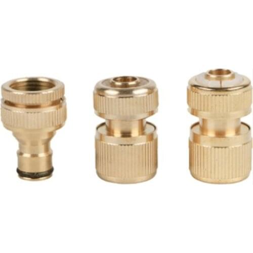 1/2"3/4"brass Tap Connector Set Water Washing Accessories Quick Joint Garden Hose Lawn Irrigation Garden Hose Fittings X102