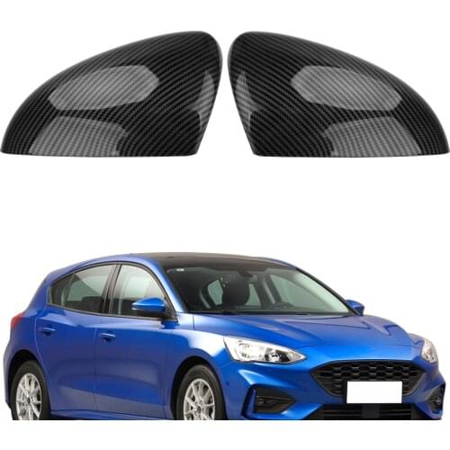 LEEPEE Car Auto Side Rear View Mirror Cover for Ford Focus MK2/MK3 Sedan(DYB) Turnier(DYB) Hatchback Rearview Mirror Trim Caps