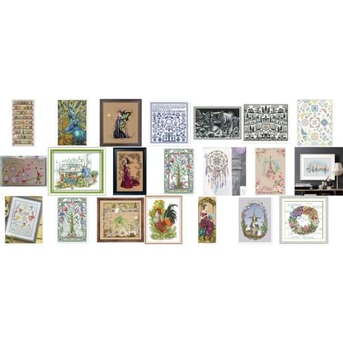 Spring queen cross stitch kit season beauty women 18ct 14ct 11ct color fabric count embroidery DIY handmade needlework