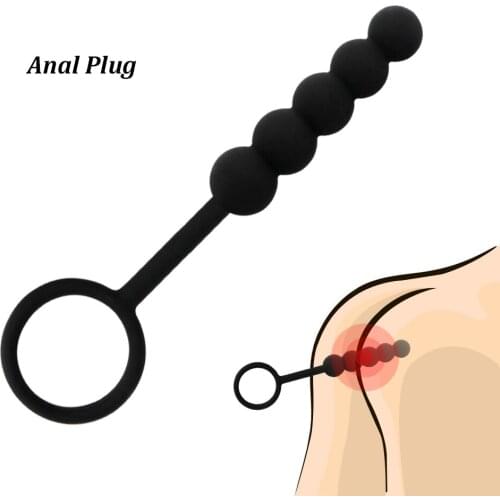 EXVOID Silicone Penis Sleeve With Anal Plug 5 Balls Adult Products Sex Toys for Couples Prostate Massager Sex Shop Erotic Toys