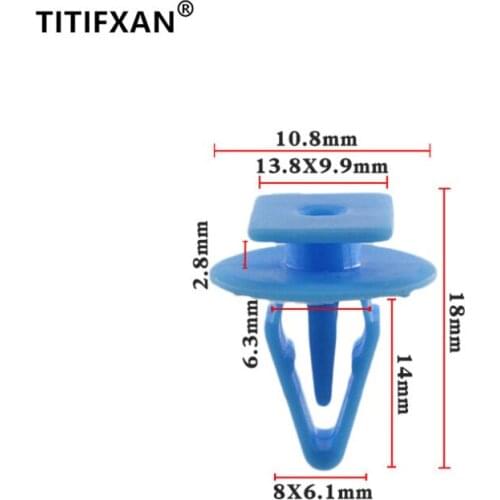 10pcs Auto fixing plastic fastener For Honda Accord Civic Fit water collecting plate clip internal accessories