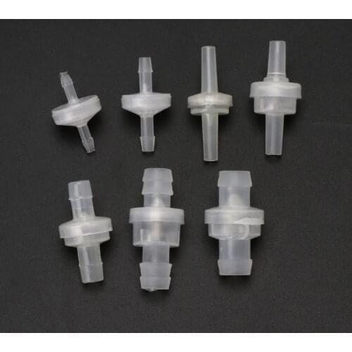 Plastic One-Way Non-Return Water Inline Fluids Check Valves For Fuel Gas Liquid 3mm/4mm / 5mm/6mm / 8mm / 10mm/ 12mm