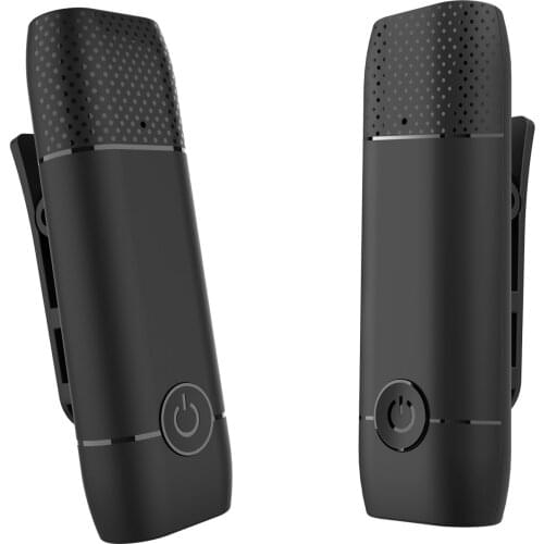 Portable 2.4GHz Wireless Lavalier Microphone Transmitter Receiver 20m Range Interview Live Recording for Android Tablet Camera