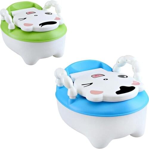 Portable Baby Pot Cute Toilet Seat Childrens Potty Training Seats Girls Training Pan Comfortable Kids Backrest Toilet Bowl Pot