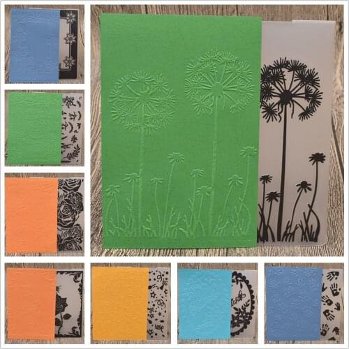 Rose Flowers Leaves Plastic Embossing Folder Stencil Template For Scrapbooking Album Paper Birthday Card Diy Embossing Craft