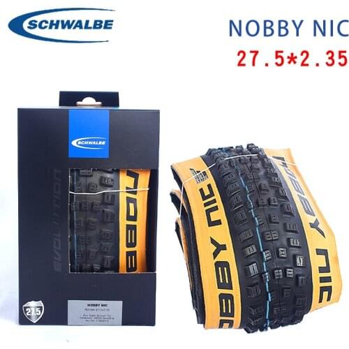 Schwalbe NOBBY NIC 27.5inch Folding Tire 27.5*2.35 Mountain Bicycle accessories Snake skin MTB Tire 880kg