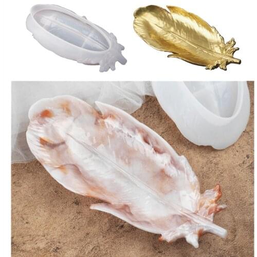 Feather Wing Plate Dish Storage Silicone Mold for Making Wax Mould Naked Body Female DIY Fragrance Candle Silicone Soap Mold