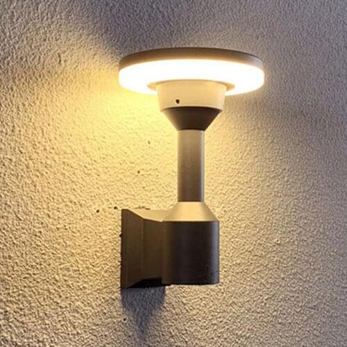 12W Modern Creative Waterproof LED Porch Wall Light Aluminum Outdoor Hotel Villa Corridor Balcony Front Door Wall Lamps