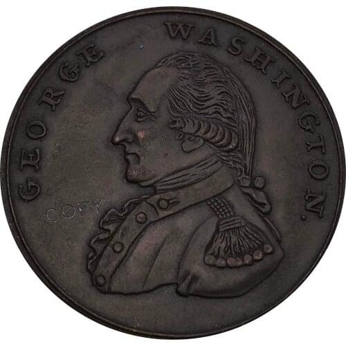 United States 1795 Washington Liberty & Security Penny undated Baker Red Copper Copy coins