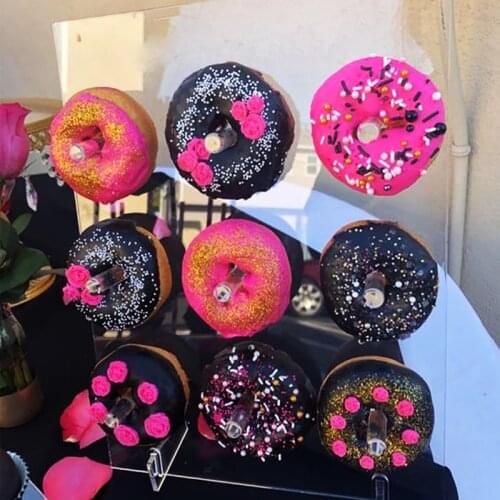 Party decoration wooden Acrylic Donut wall for wedding decor baby shower party Doughnut stand Donuts display wall Dessert prop