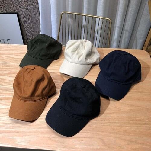 High Quality Cotton Baseball Cap for Men and Women Fashion Solid Snapback Hat Dad Hat Washable Summer Sun Hat Wholesale Soft hat