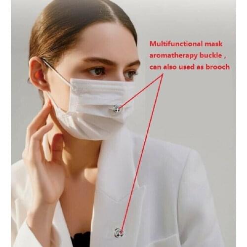 Jewelry Charms Brooch Gift Stainless Steel Cufflink Essential Oil Diffuser Clip for Face Aromatherapy Buckle For Women Man