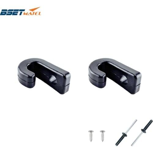 1 Pair J Shape Hook Durable Plastic J Shape Screws Lashing Hook J-hooks Tie Down Hook for Kayaks Canoes Rowing Boats Accessories