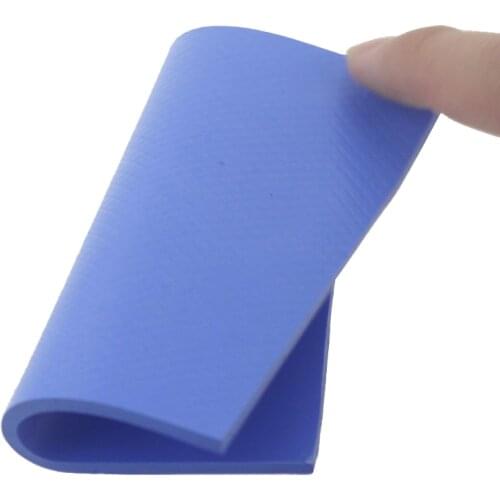 2pcs Gdstime 100x100x3mm Blue/White Thermal Silicone Pad GPU CPU Heatsink Cooling Conductive 10cm Pad