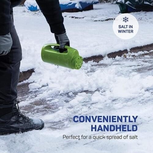 2L Handheld Seed Fertilizer Salt Spreader Adjustable Hole Size Watering Can Seeding Tool Garden Accessories