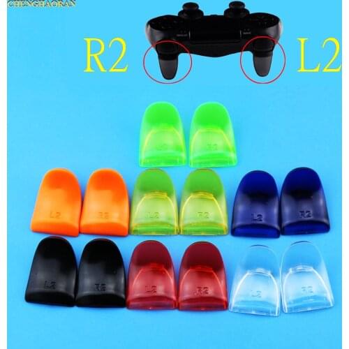 ChengHaoRan 70pairs Bent L2 R2 Trigger Extender Buttons Kit For PlayStation 4 PS4 S/PS4 Slim/PS4 Pro Game Controller Accessories