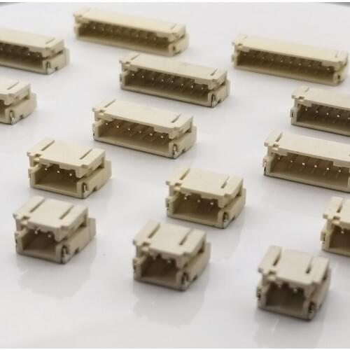 Free shipping 500PCS PH2.0 2.0mm 23456789 Pin Vertical SMD Terminals Housing Male Plug Pin Header Connector for JST Female Cable