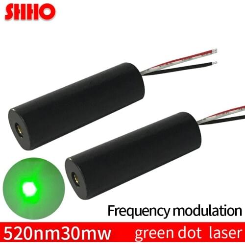 Frequency modulation 520nm 30mw green dot laser module laser point position PWM driver measurement instrument TTL /ACC 0-30KHz