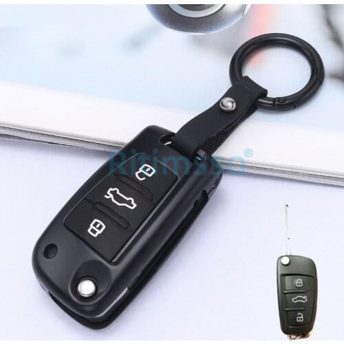 Alloy Car Remote Key Cover Case For Audi A3 8P A4 B7 B8 B5 B9 B6 A1 A5 Q7 Q5 A6 4F C6 C5 C7 C4 TT Q3 S3 A7 A8 C4 8N 8V 8L RS3