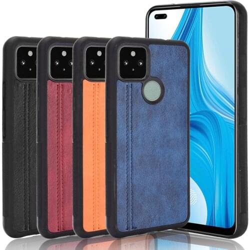For Google Pixel 4A Pixel 3A 5 XL Case Hard PC PU Leather Hard Plastic Phone Case For Goolge Pixel 5 Case Back Cover