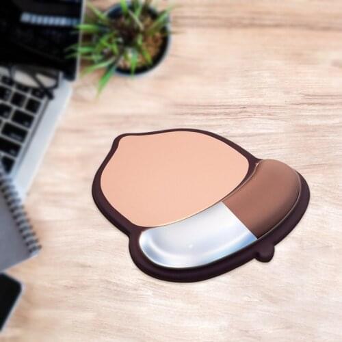 Wrist Rest Mouse Pad with Wrist Support & Pain Ease for Computer, Laptop, Home & Office Non-Slip Base