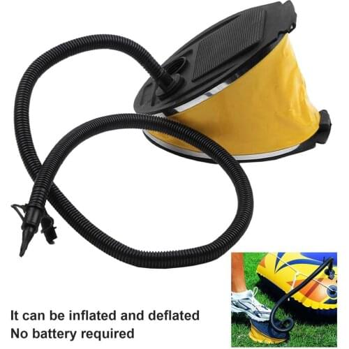Foot Pump Inflator 3L Stable And Effortless Inflate Deflate For Pad Camping Mat Inflatable Bed Boat Swimming Ring Bicycle Tire