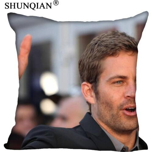 Paul Walker Pillowcase Square Zippered Home Decorative Pillow Cover Wedding Custom Gift For Two Sides Printed