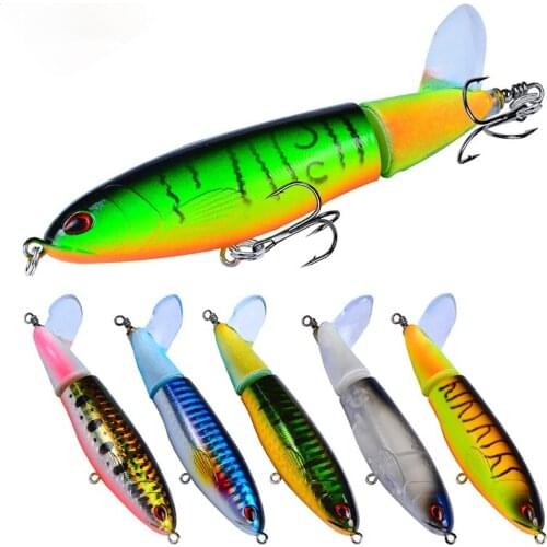 New with Fishing Hook Propeller Tractor Floating Pencil Road Sub Hard Bait 15g / 36g