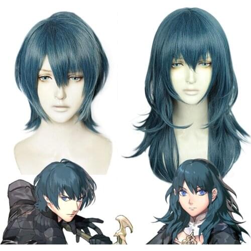 Fire Emblem: ThreeHouses Byleth Wig Cosplay Costume Heat Resistant Synthetic Hair Men Women Halloween Party Wigs