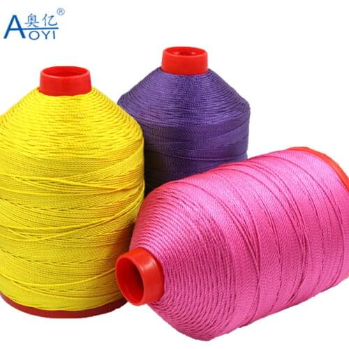 Aoyi manufacturer sells 30shares high strength sewing machines, thick thread leather, hand woven thread, 1.5mm nylon thread