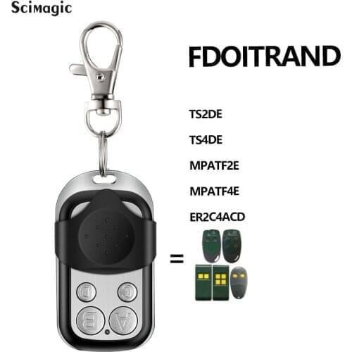 For FDOITRAND TS2DE TS4DE MPSTF2E MPSTF4E ER2C4ACD Garage Gate Remote 433.92MHz Fixed Code Remote Control for Gate