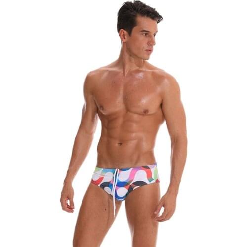 Sexy Mens Swim Briefs Low Waist Bikini Swimwear Swimming Trunks for Youth Boy Swimsuit Beach Bath Shorts Zwembroek Man