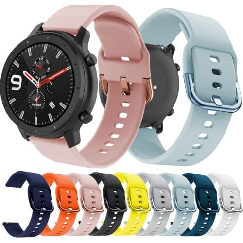 Hero Iand silicone 20mm 22mm Watch strap band for Xiaomi Huami Amazfit GTR 47mm 42mm Sport Smart Wristbands for Huami Amazfit