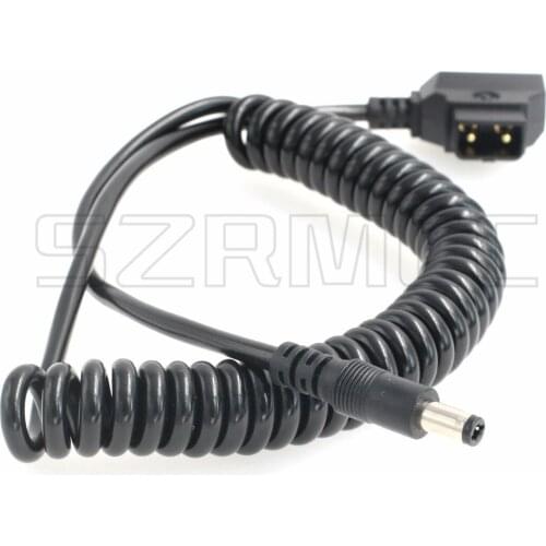Anton Bauer D Tap to DC 5.5X 2.5mm Coiled Power Cable for DSLR Rig BlackMagic Cameras SmallHD DP6-SDI DP6-SLR Monitor