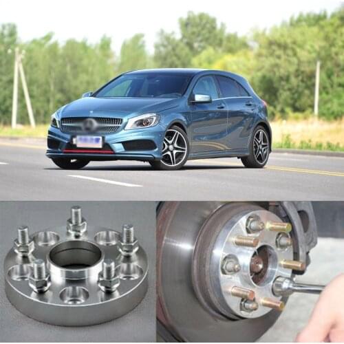 Teeze 4pcs New Billet 5 Lug 14*1.5 Studs Wheel Spacers Adapters For Benz Series