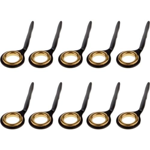 10pcs/pack Telescopic Fishing Rod Guides Rings DIY Rod Repair Kit Pole Eye Rings for Rod Building Repair Kit Accessories Tackles