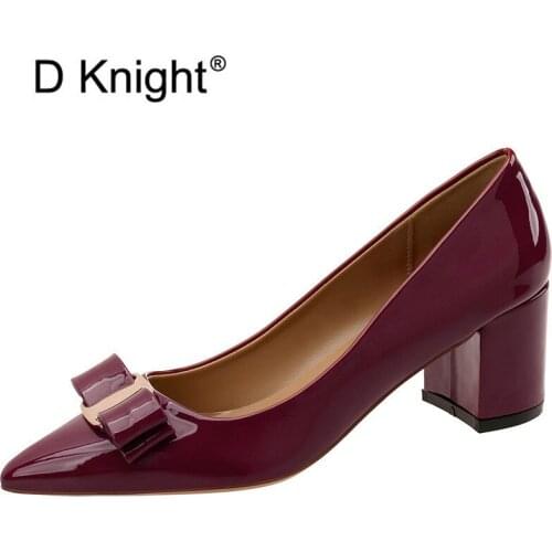 Patent Leather Shoes 2021 Summer New Black Nude Red Bride Wedding Pumps Shoes Female Pointed Toe Sexy High Heels Shoes For Womn