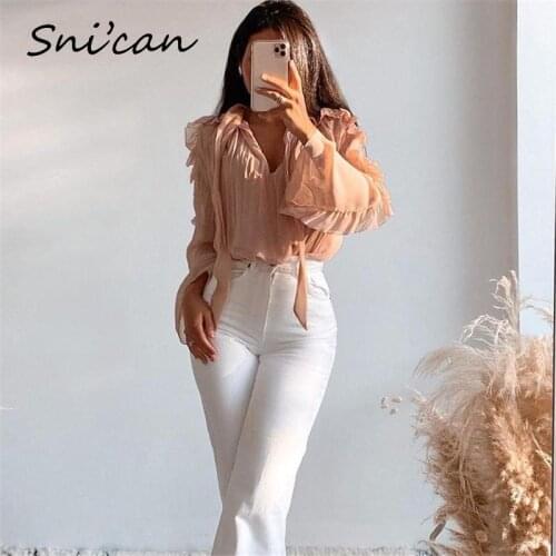 Za Chiffon Ruffle Blouse Summer Women Batwing Sleeve Bow Tie Oversize Casual Ladies Shirts Blusas Feminina Maxi Chic Tops 2021